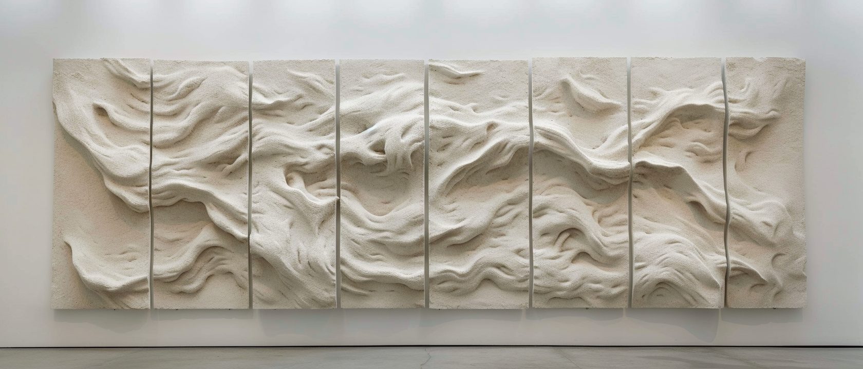 Wimacons exclusive carved stone wall art panel, private estate commission, lightweight foam-core